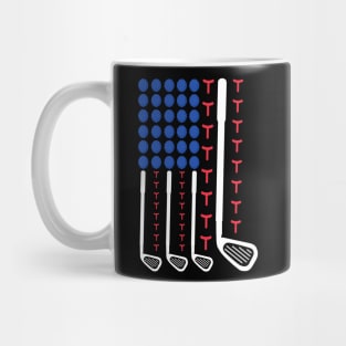 American flag golfing Mug